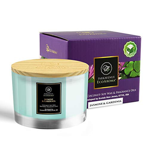 40hr GARDENIA & COCONUT Triple Scented Natural Candle LUXURIOUS FRAGRANCE Gift